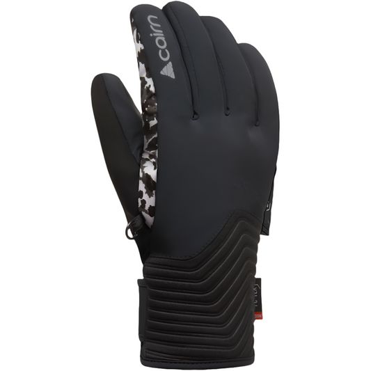 Ski Gloves - Cairn Elena C-Tex Ladies - Black / Snow Leopard