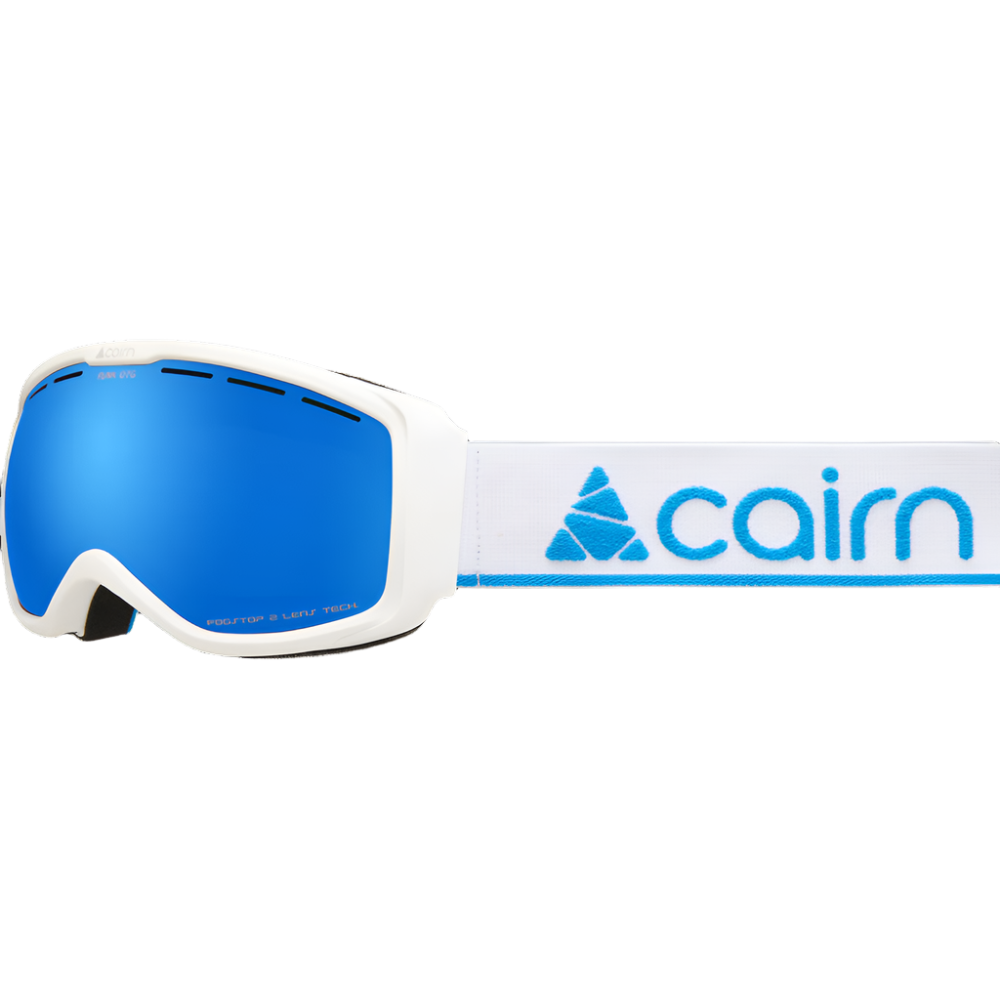 Ski Goggles - Cairn Funk Mat White Blue SPX 3000 OTG (Over the glasses) - Youth