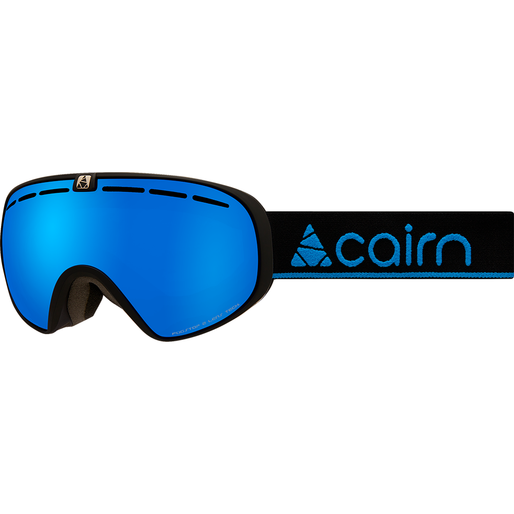 Ski Goggles - Cairn Spot OTG (Over the glasses) Mat Black/SPX 3000 Blue Mirror