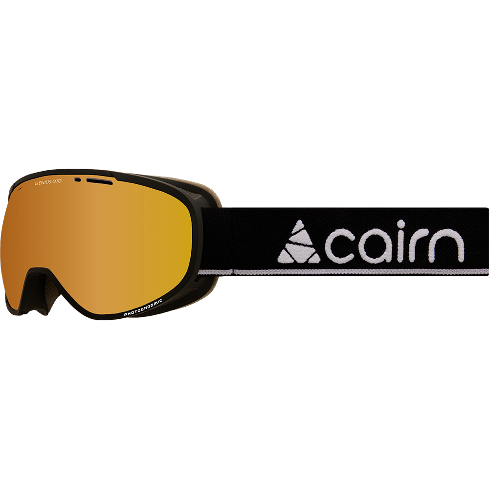 Ski Goggles - Cairn Genius OTG (Over the glasses) Mat Black / Photochromic Lense