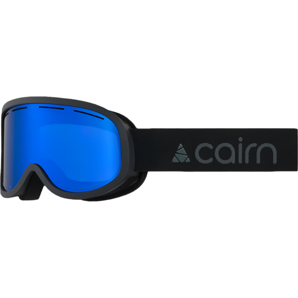 Ski Goggles - Cairn Maestro CLX3000 Mat Black Blue Mirror