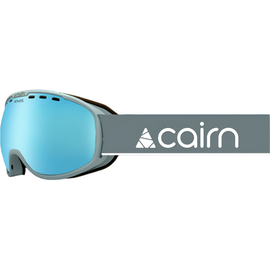 Ski Goggles - Cairn Athos SPX3 Mat Sage White/Blue-Green Mirror Lens