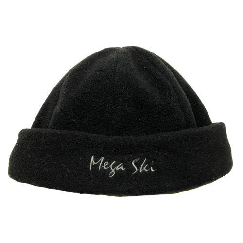 Beanie - Mega Ski Polar Fleece Turn up – Black