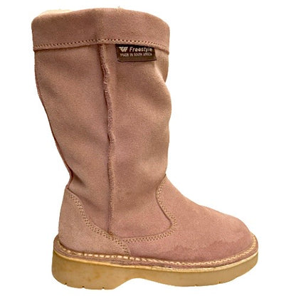 Boots - Freestyle Genuine Suede Sheepskin-Lined Water Resistant – Pink – Reduced to Clear! Only UK3 left in stock!