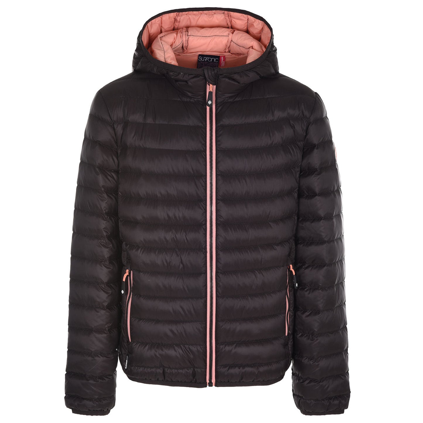 Down Jacket - Surfanic Dove Lightweight Girls - Black- 164cm (13/14 years)