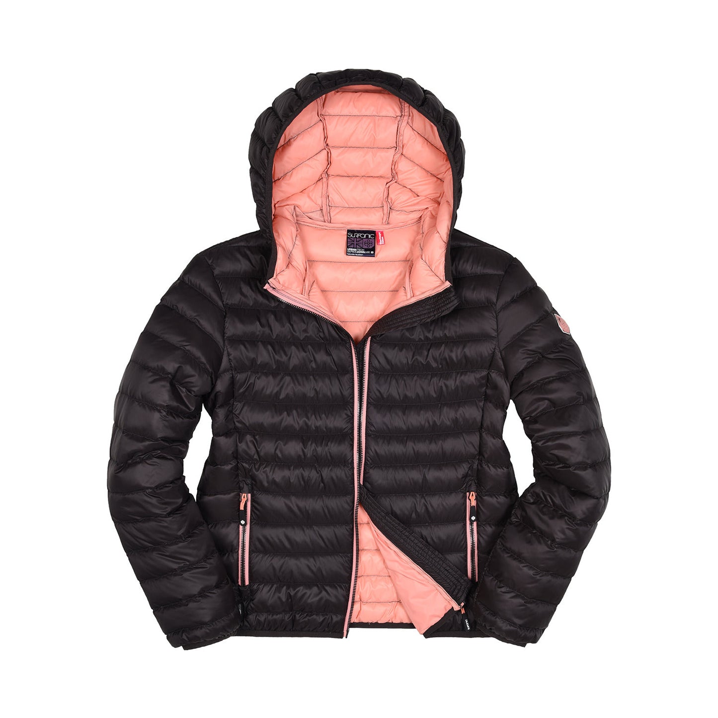 Down Jacket - Surfanic Dove Lightweight Girls - Black- 164cm (13/14 years)