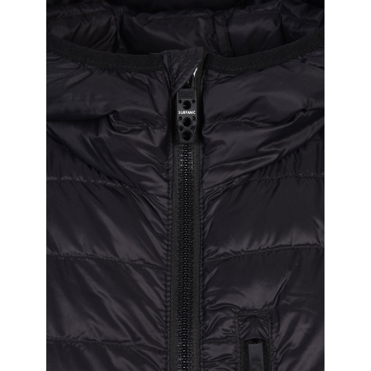 Down Jacket - Surfanic Flame Lightweight Mens - Black