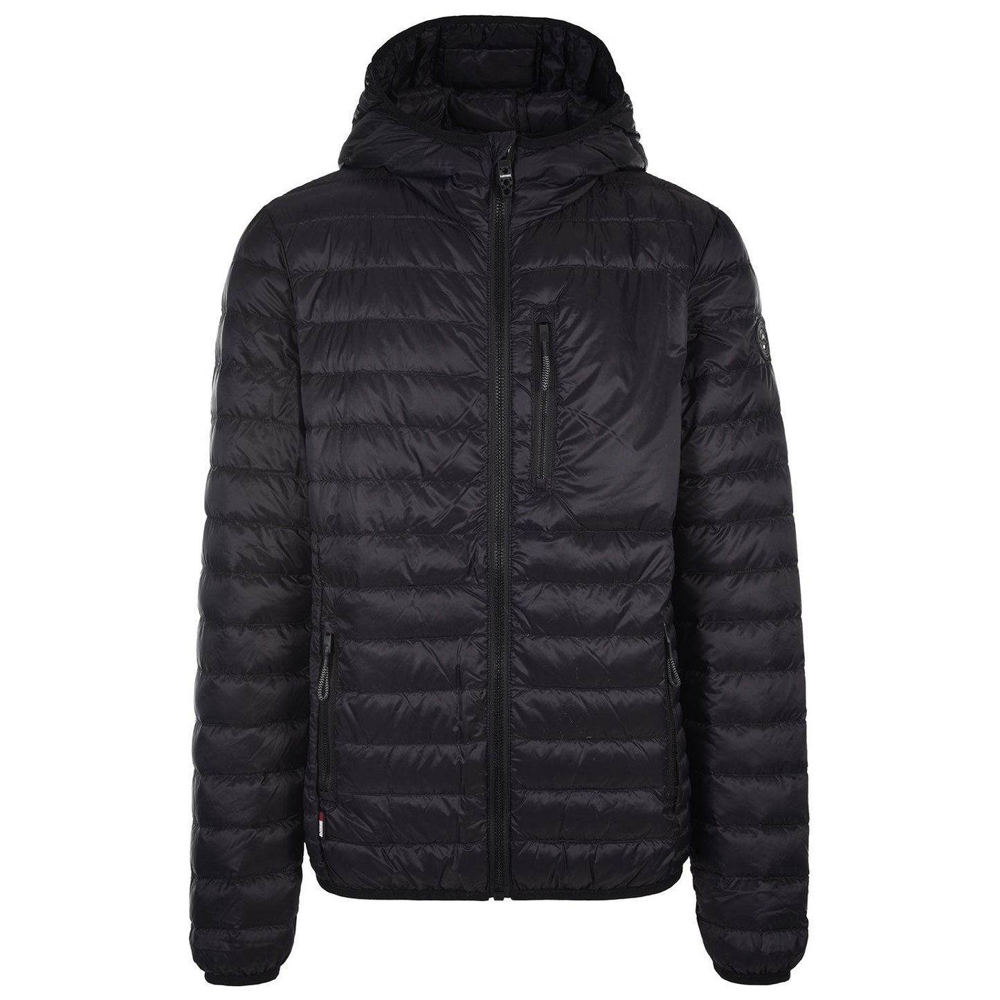 Down Jacket - Surfanic Flame Lightweight Mens - Black