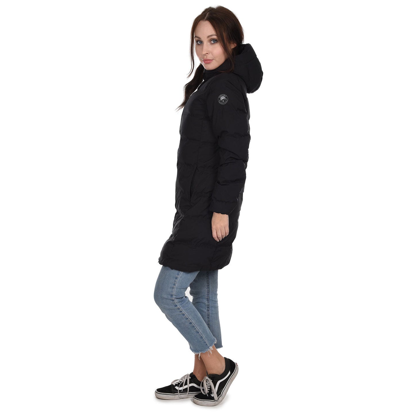 Long Puffer Jacket - Surfanic Cocoon - Black