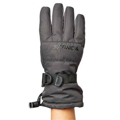 Ski Gloves - Surfanic Alaska Surftex - Ladies and Girls - Black