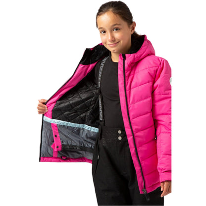 Ski Jacket - Surfanic Disco Surftex Girls - Hot Pink