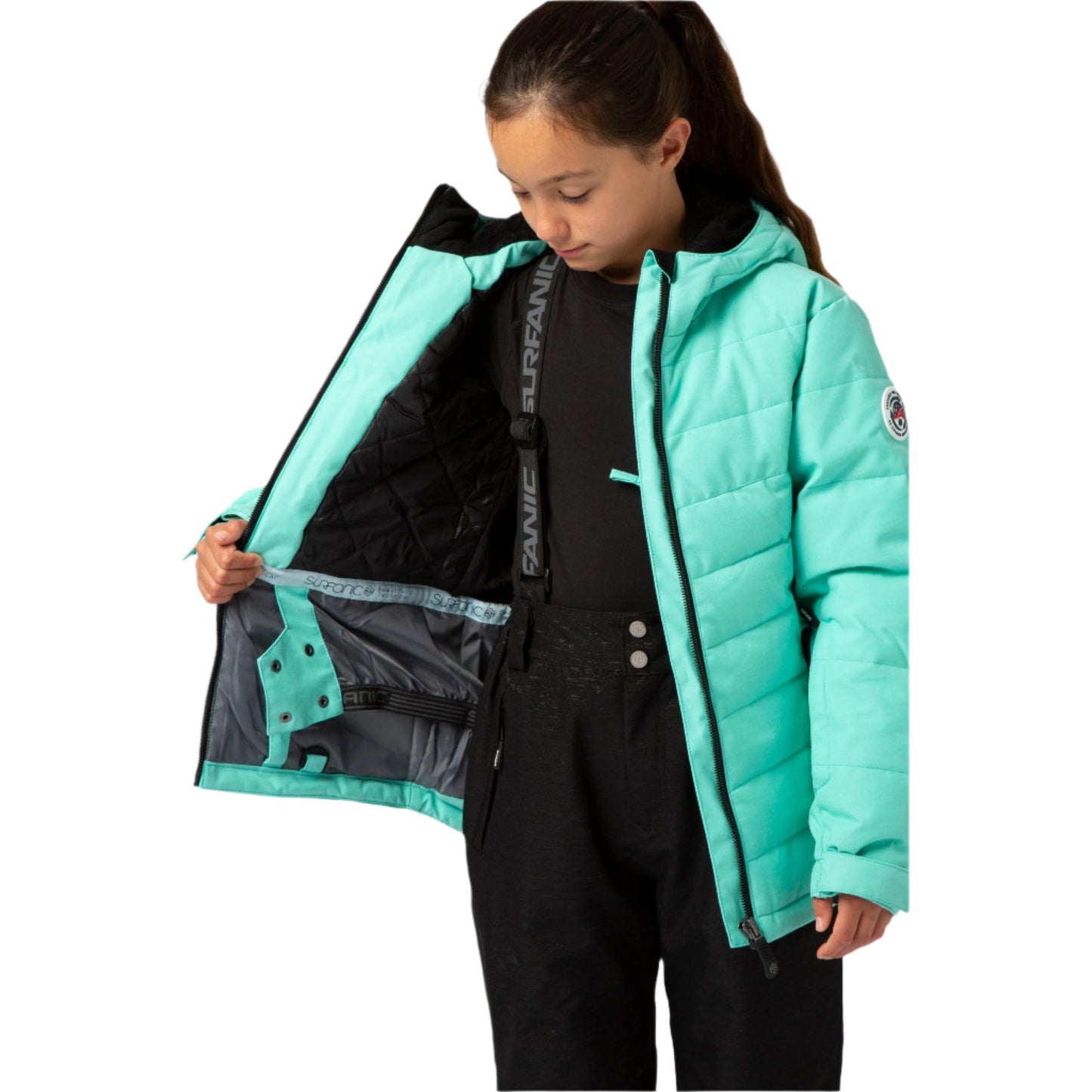 Ski Jacket - Surfanic Disco Surftex Girls - Light Green