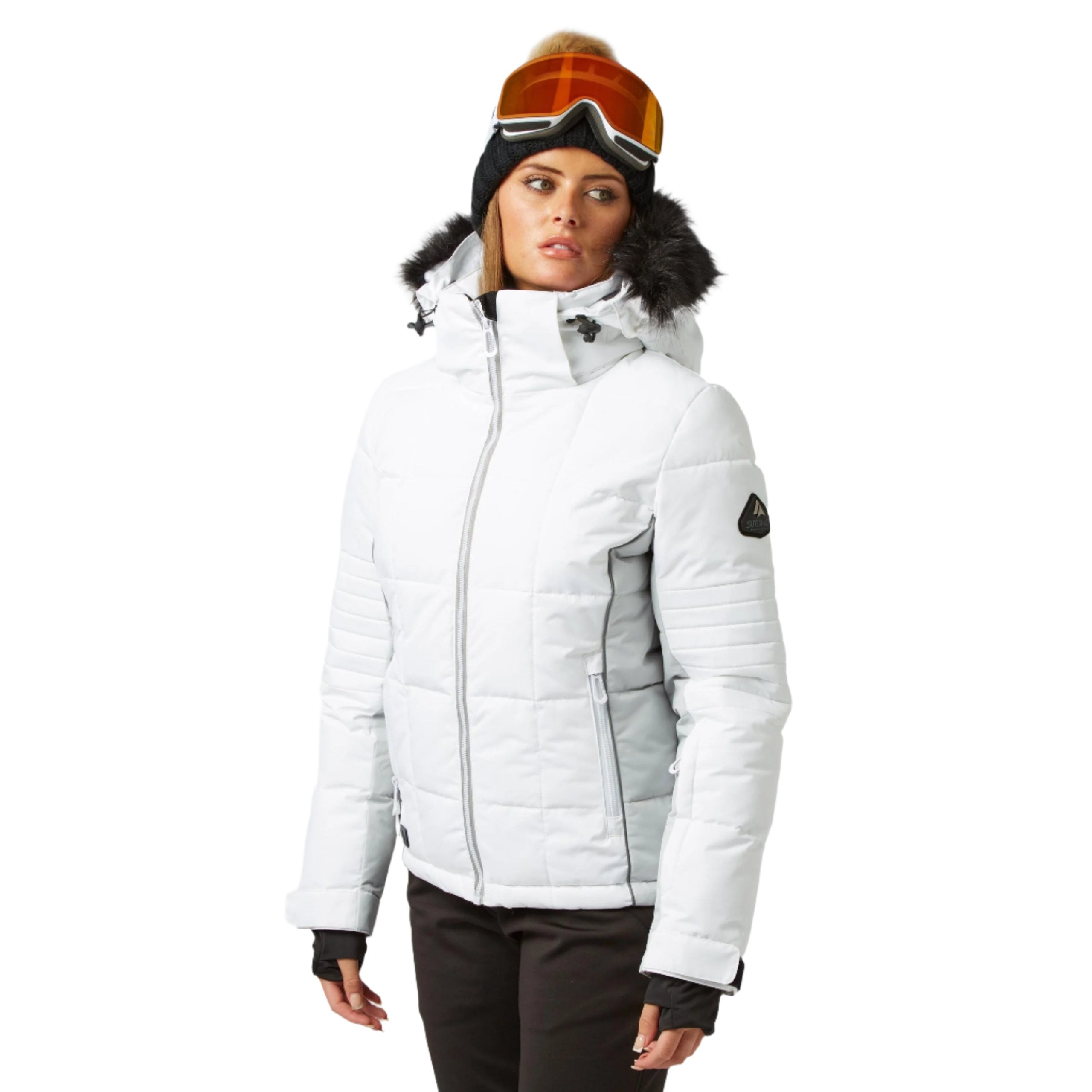 Ski Jacket Surfanic Luna Surftex Ladies White Megaski