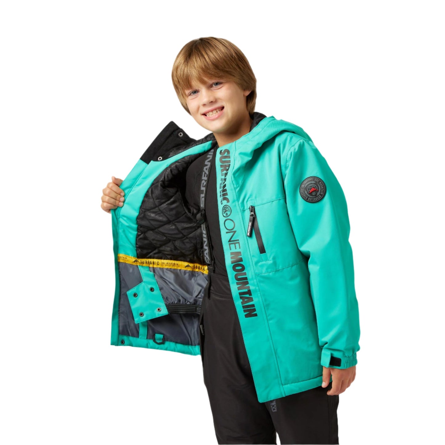 Ski Jacket - Surfanic Mission Surftex Boys - Green