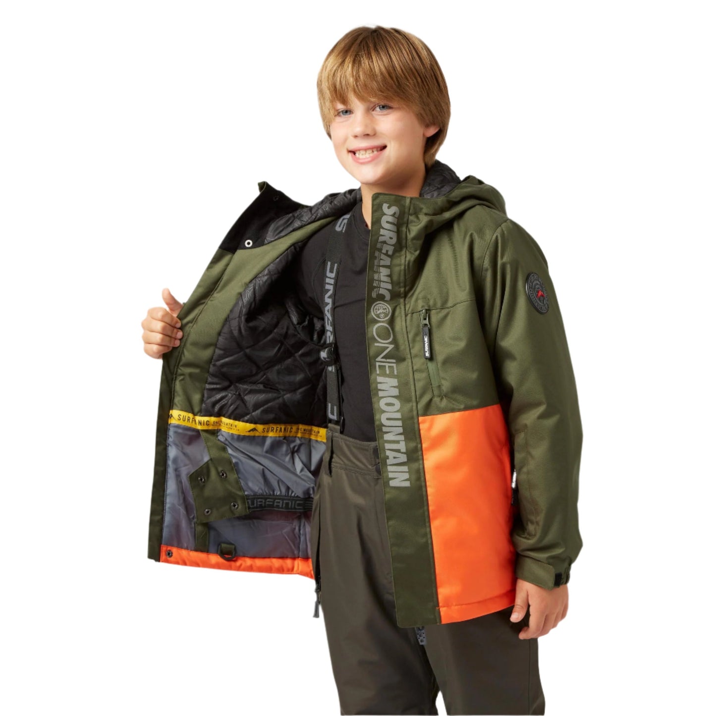 Ski Jacket - Surfanic Mission Surftex Boys - Orange