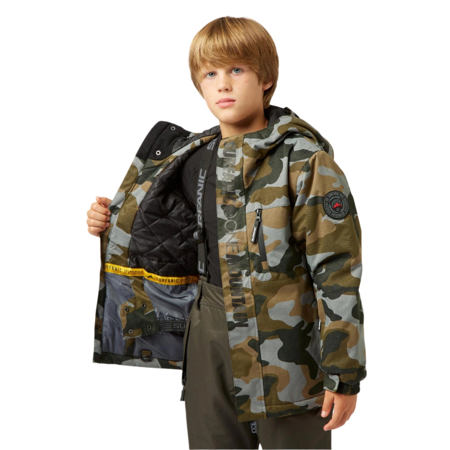 Ski Jacket - Surfanic Mission Surftex Boys - Pastel Camo