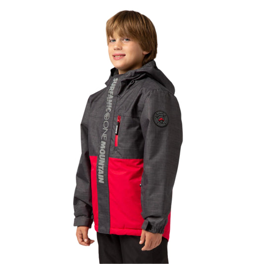 Ski Jacket - Surfanic Mission Surftex Boys - Patrol Red - Only one unit left! 92cm (2/3 years)