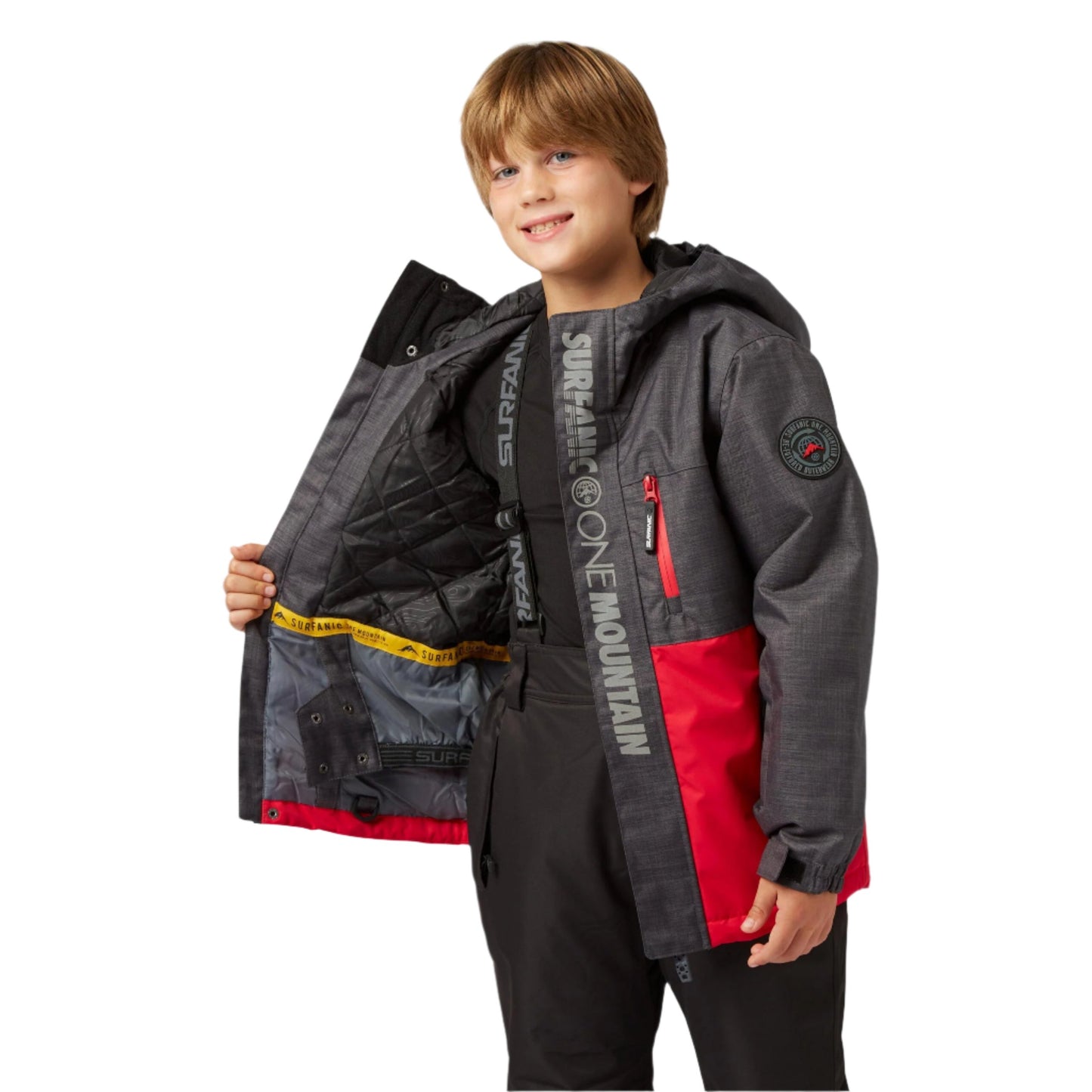 Ski Jacket - Surfanic Mission Surftex Boys - Patrol Red - Only one unit left! 92cm (2/3 years)