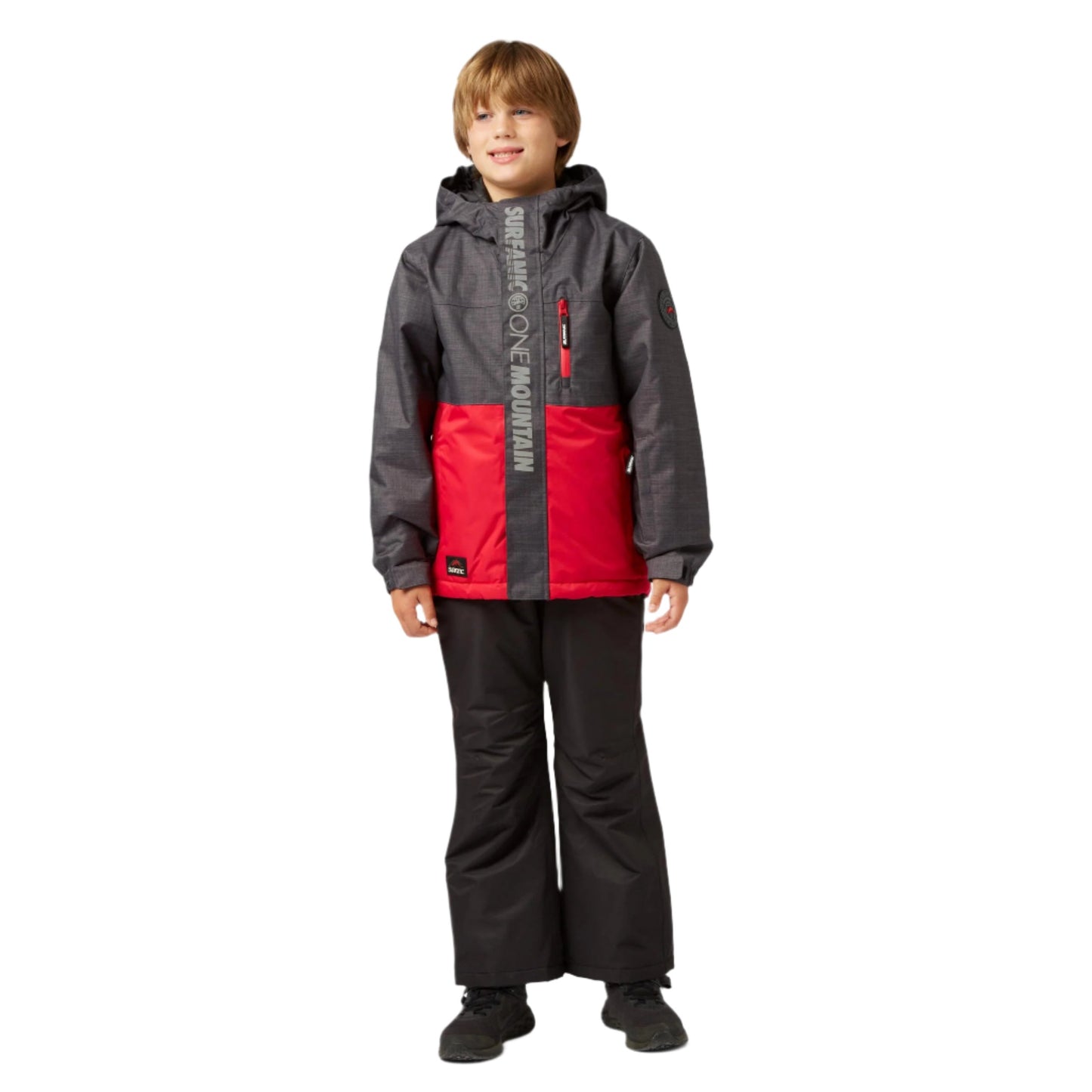 Ski Jacket - Surfanic Mission Surftex Boys - Patrol Red - Only one unit left! 92cm (2/3 years)