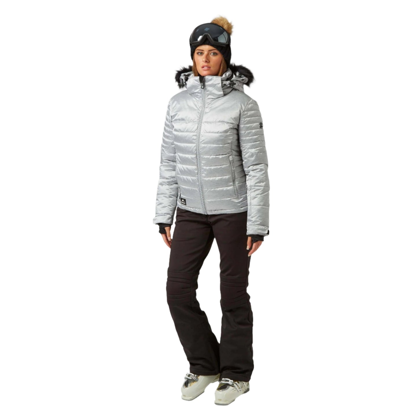 Ski Jacket - Surfanic Strobe Hypadri Ladies - Bling Bling Silver