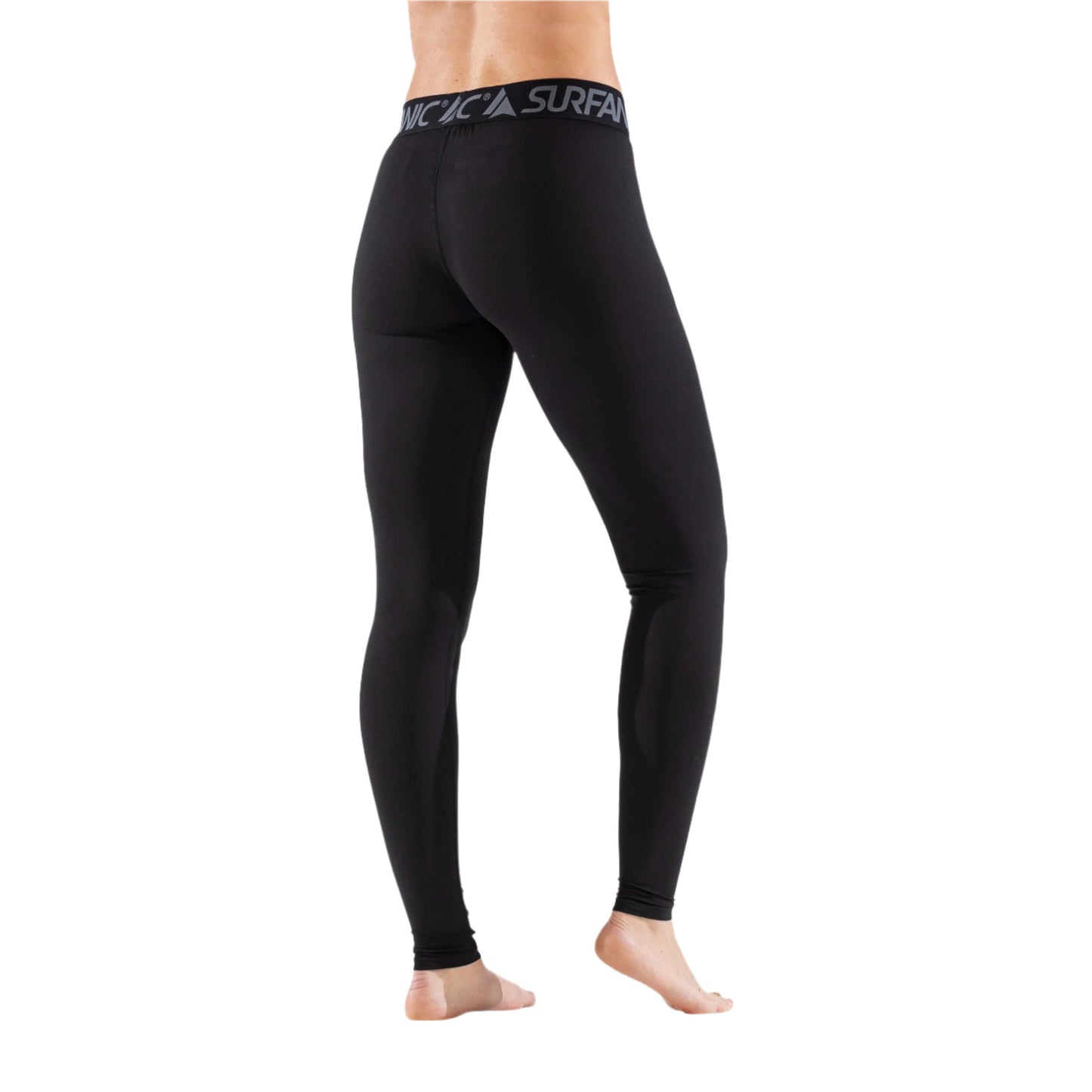 Thermal Long Johns - Surfanic Cozy Full Length Ladies Baselayer - Black