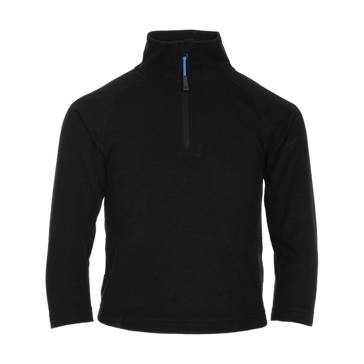 Thermal Ski Top - Surfanic Kid's Zip Neck Micro Fleece - Black