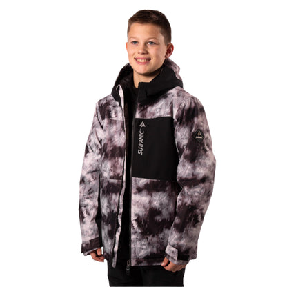 Ski Jacket - Surfanic Misfit Surftex Boys - Black/White