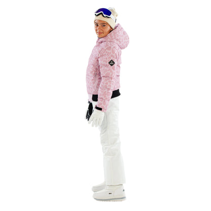 Ski Jacket - Surfanic Venice Leopard Girls - Ice Lilac