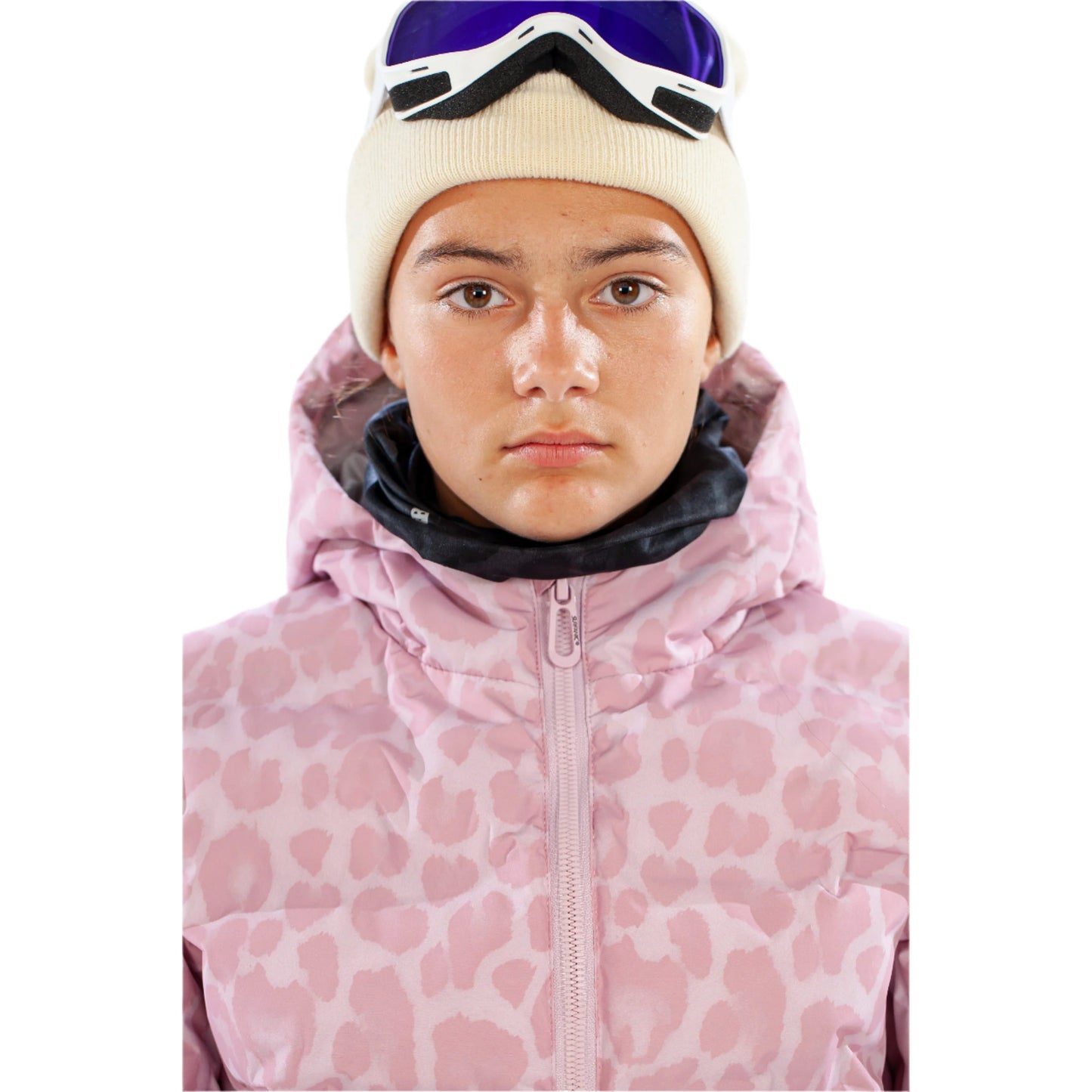 Ski Jacket - Surfanic Venice Leopard Girls - Ice Lilac