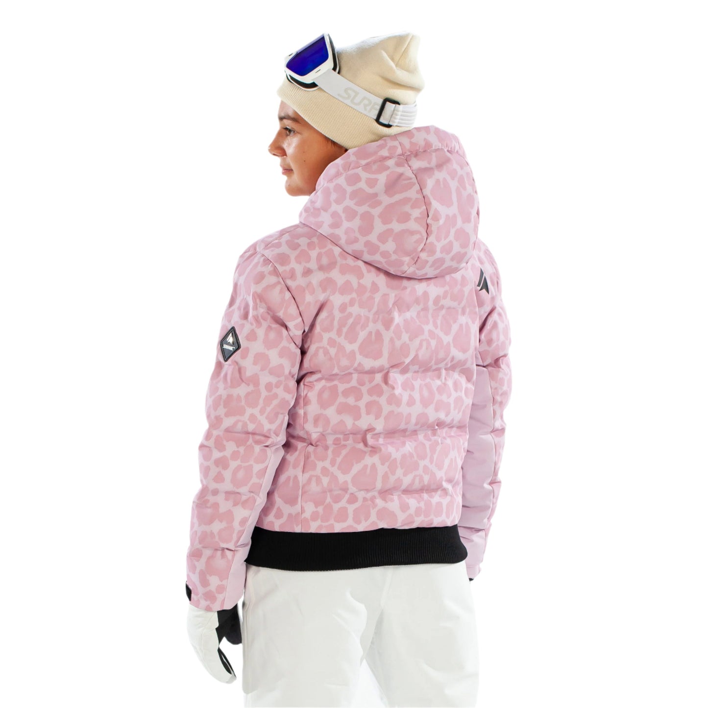 Ski Jacket - Surfanic Venice Leopard Girls - Ice Lilac