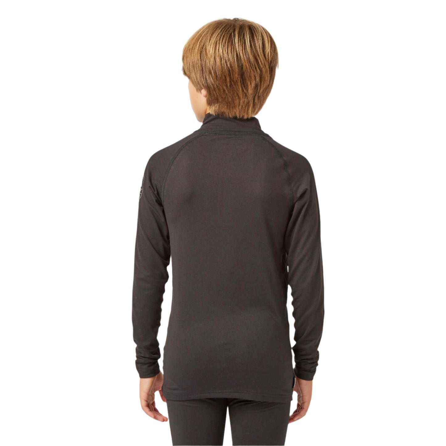 Thermal Top - Surfanic Bodyfit Zip Neck Boys Baselayer - Black  - Only size 128cm (7/8 yrs) left