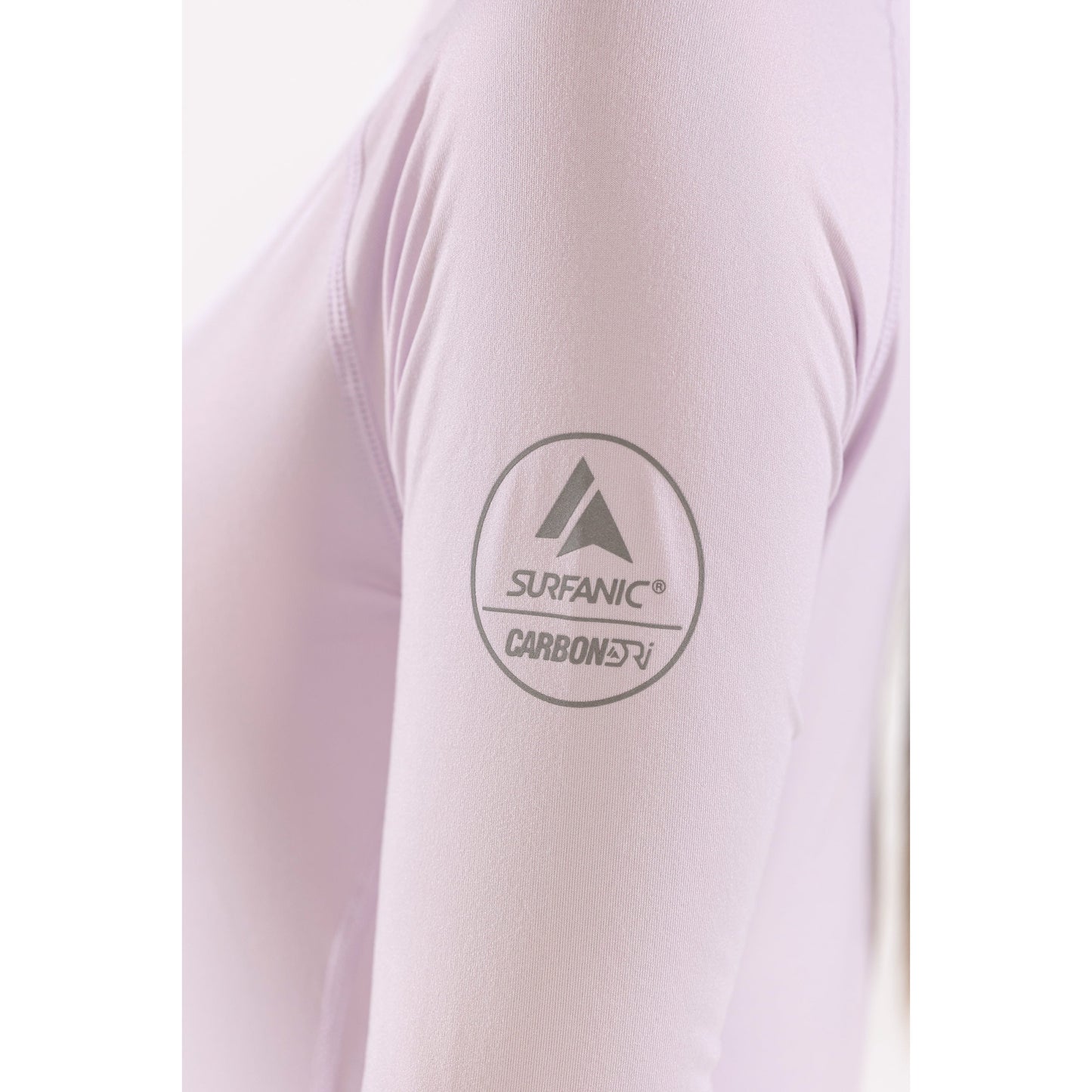 Thermal Ski Top - Surfanic Cozy Zip Neck Ladies Baselayer - Ice Lilac