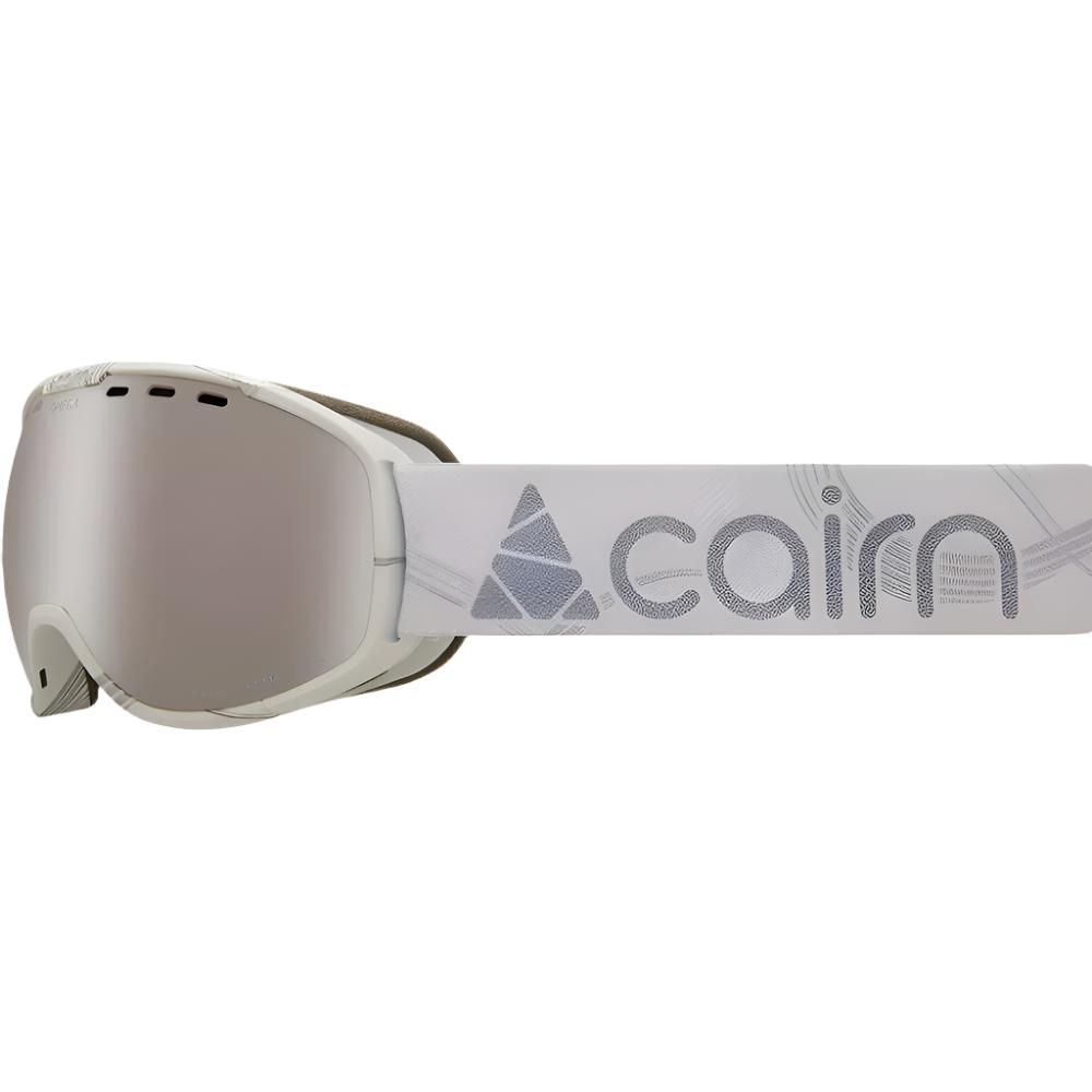 Ski Goggles - Cairn Omega - White Silver Curve/Silver Mirror SPX 3000