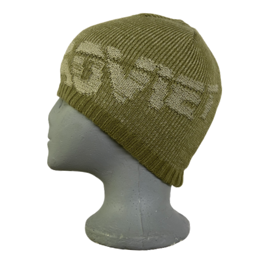 Beanie - Soviet Knitted - Khaki/Stone