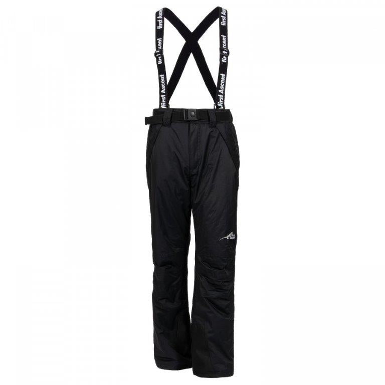 Ski Pants - First Ascent Avalanche Unisex - Black -- Small Only