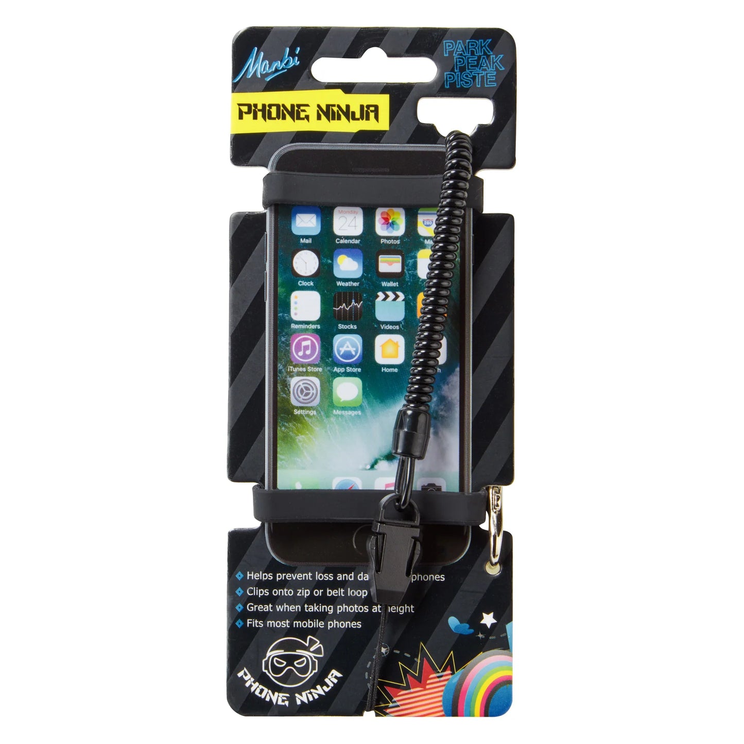 Cell Phone Holder - Ninja - Black