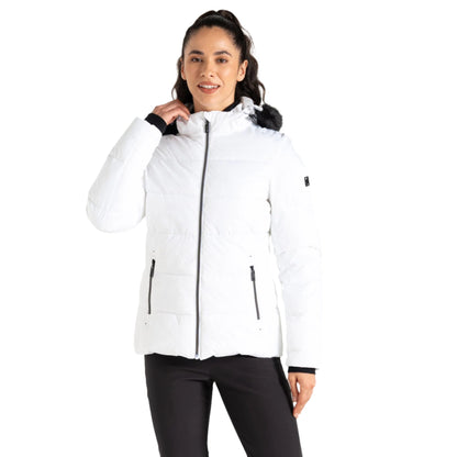 Ski Jacket – Dare2B Glamorize Ladies – White