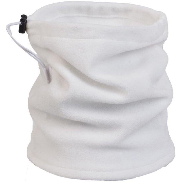 Neck Warmer - Cairn Polar Fleece Adjustable - Adult - White