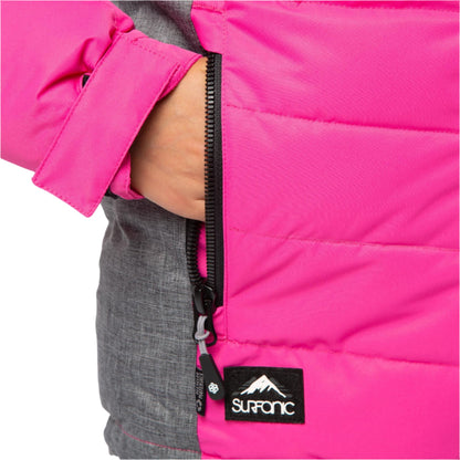 Ski Jacket - Surfanic Disco Surftex Girls - Hot Pink