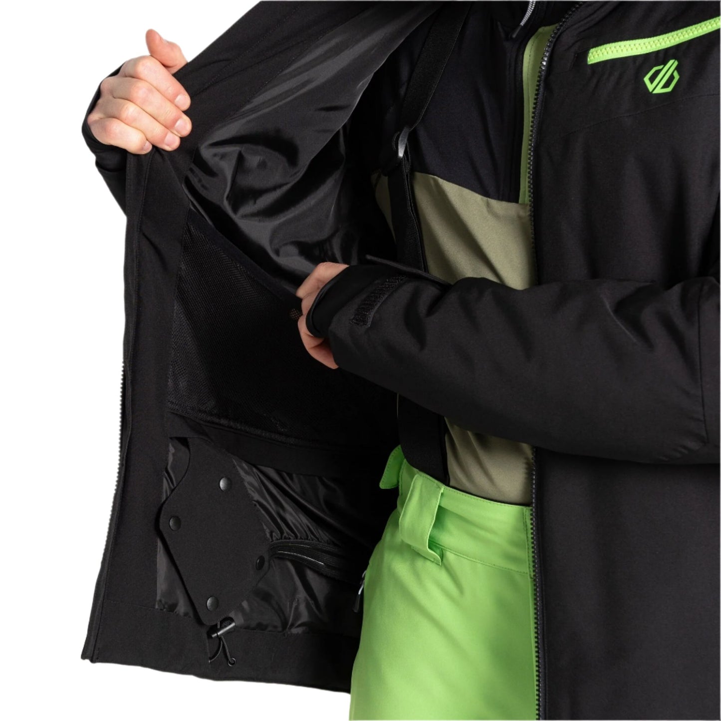 Ski Jacket – Dare 2B Eagle II Men’s – Black / Green Flash