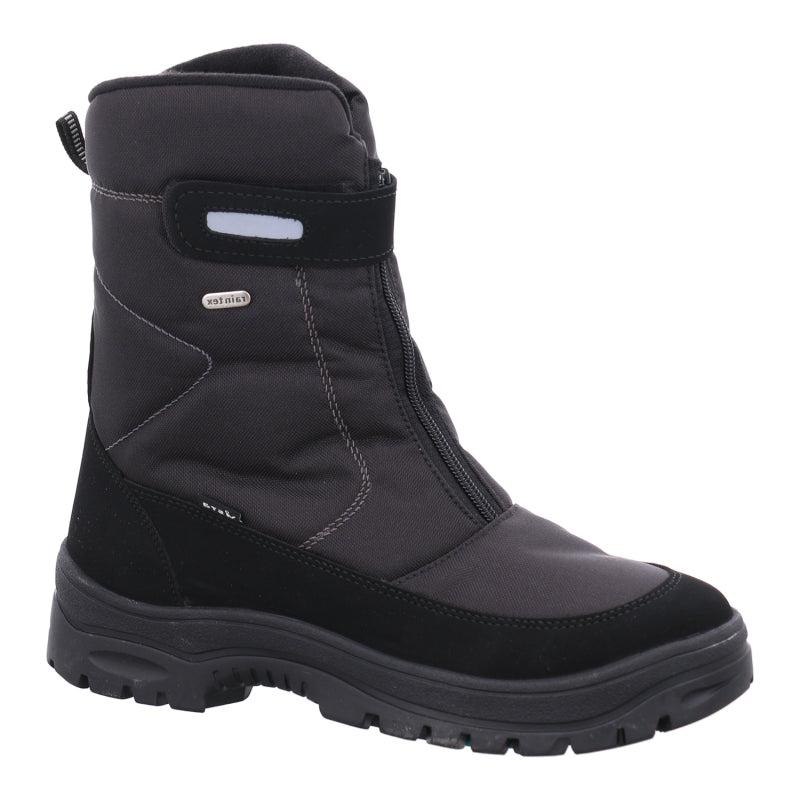 Snow Boots - Attiba Fabio Mens with Patented OC System (non-slip) - Black