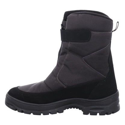 Snow Boots - Attiba Fabio Mens with Patented OC System (non-slip) - Black