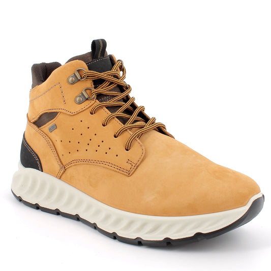 Snow Boots - IMAC Waterproof Breathable Leather - Men's - Mustard/Brown - Light Style