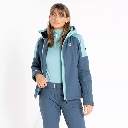 Ski Jacket - Dare2B Enliven Ladies - Canton Green/Orion Grey