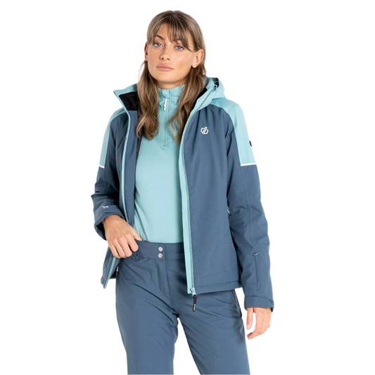 Ski Jacket - Dare2B Enliven Ladies - Canton Green/Orion Grey