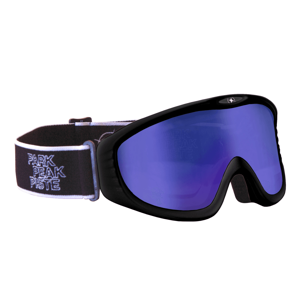 Ski Goggles - Manbi Vulcan - Black Matt / Blue Mirror