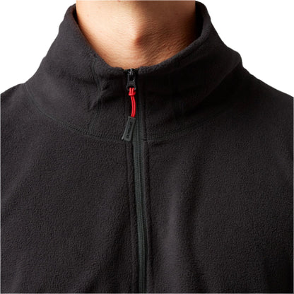 Thermal Ski Top - Surfanic Thermal Zip Recycled Micro Fleece Men's - Black