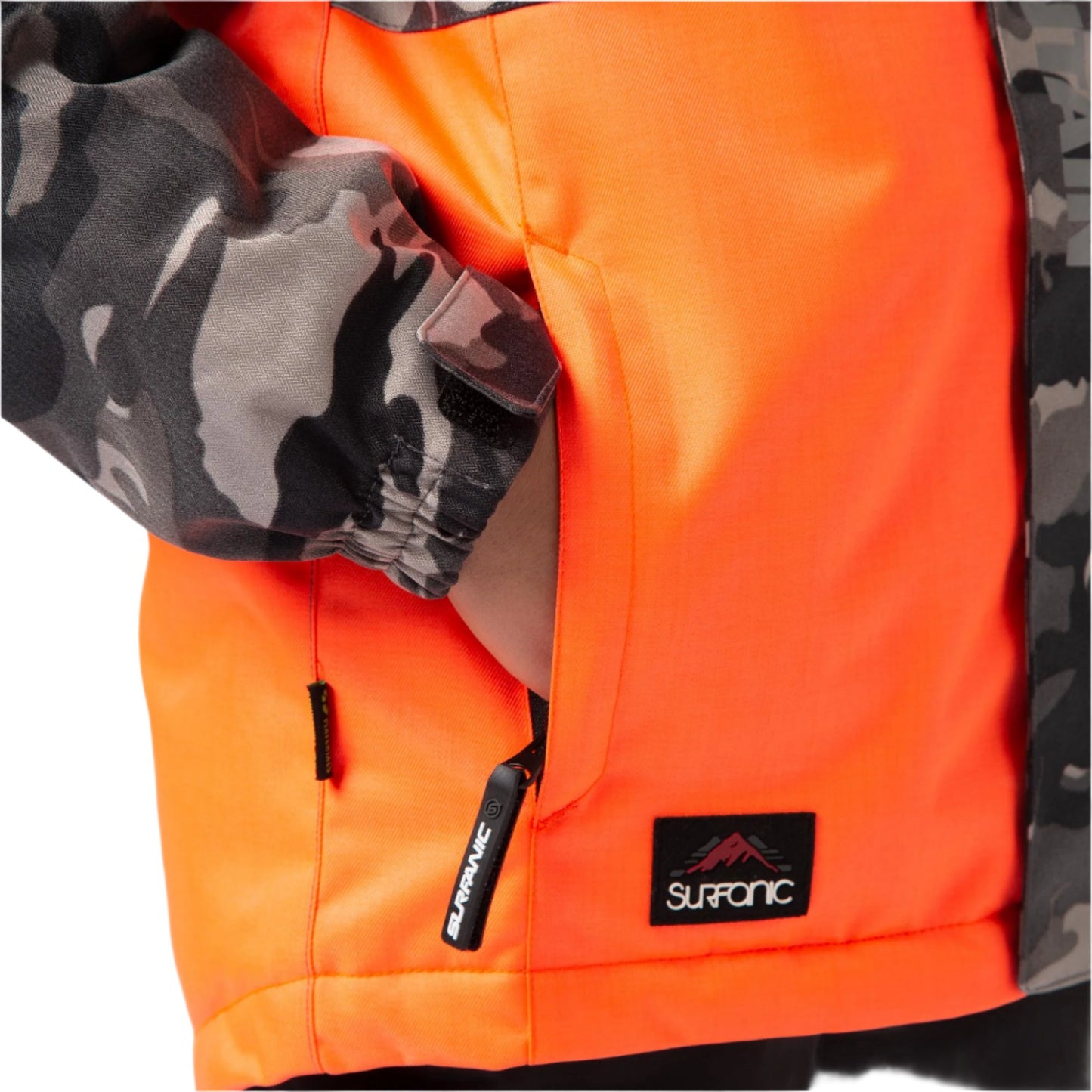 Ski Jacket - Surfanic Mission Surftex Boys - Fluro Orange - Only one unit left! 92cm (2/3 years)