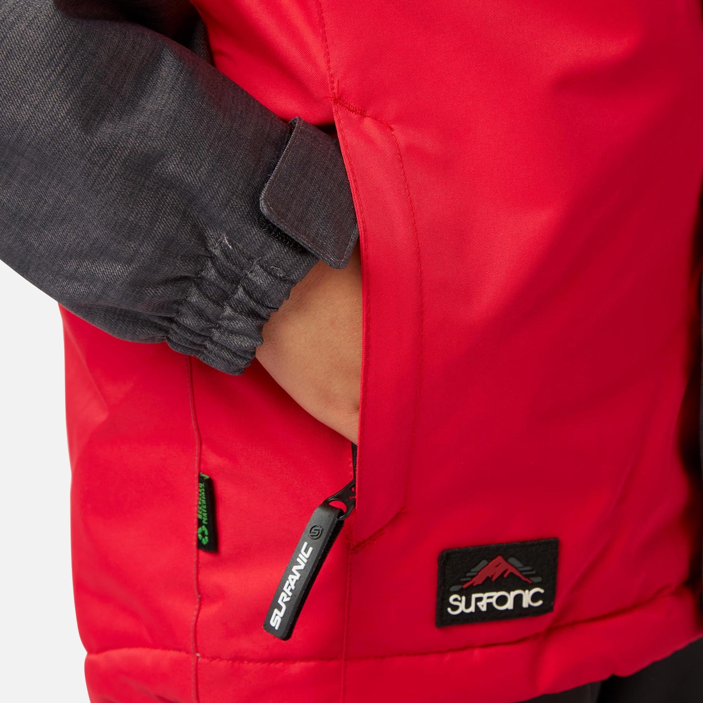 Ski Jacket - Surfanic Mission Surftex Boys - Patrol Red - Only one unit left! 92cm (2/3 years)