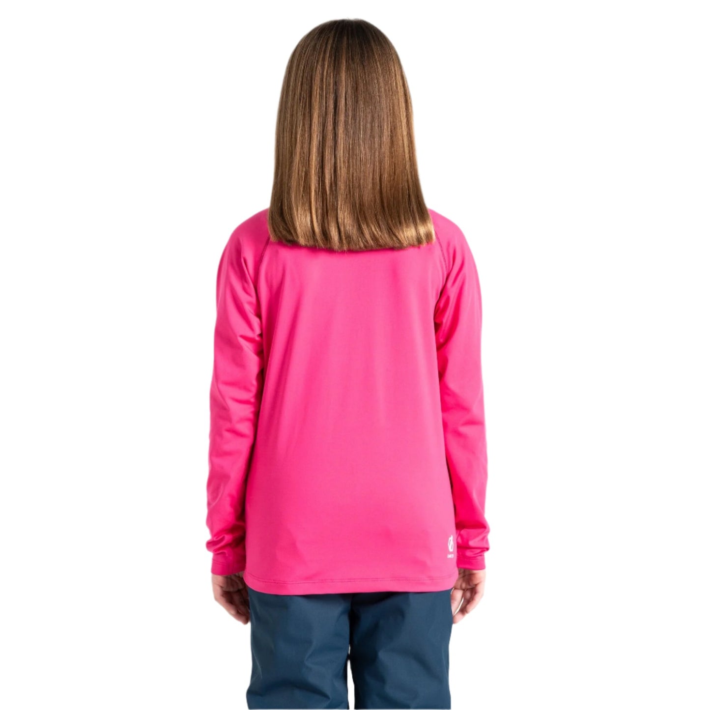 Fleece Ski Top - Dare2b Consist II Recycled Core Stretch Kids - Pure Pink